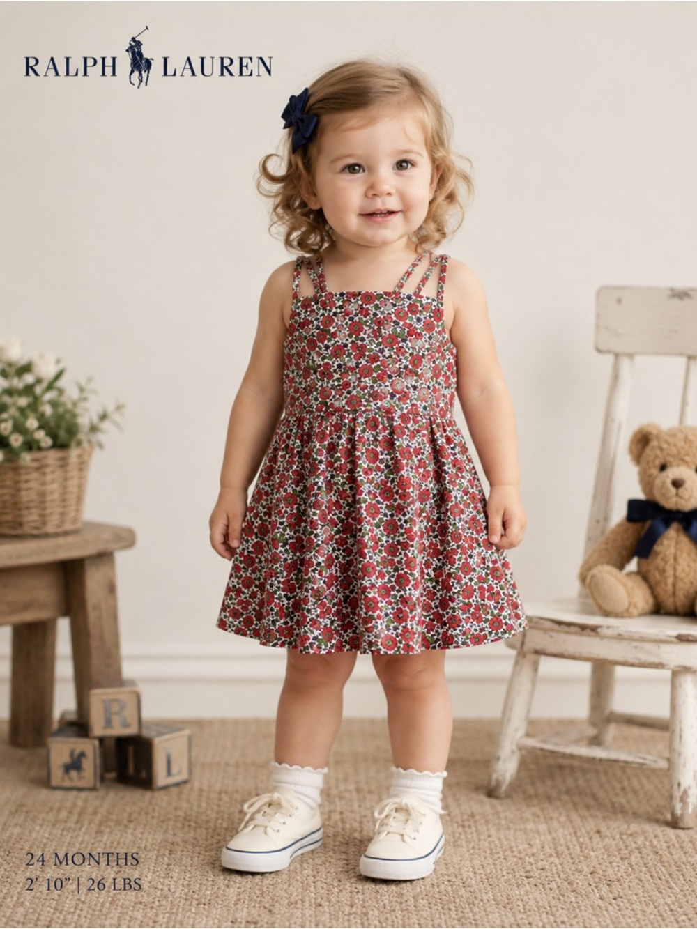 Ralph Lauren Floral Cotton and linen Dress for Toddler Girl